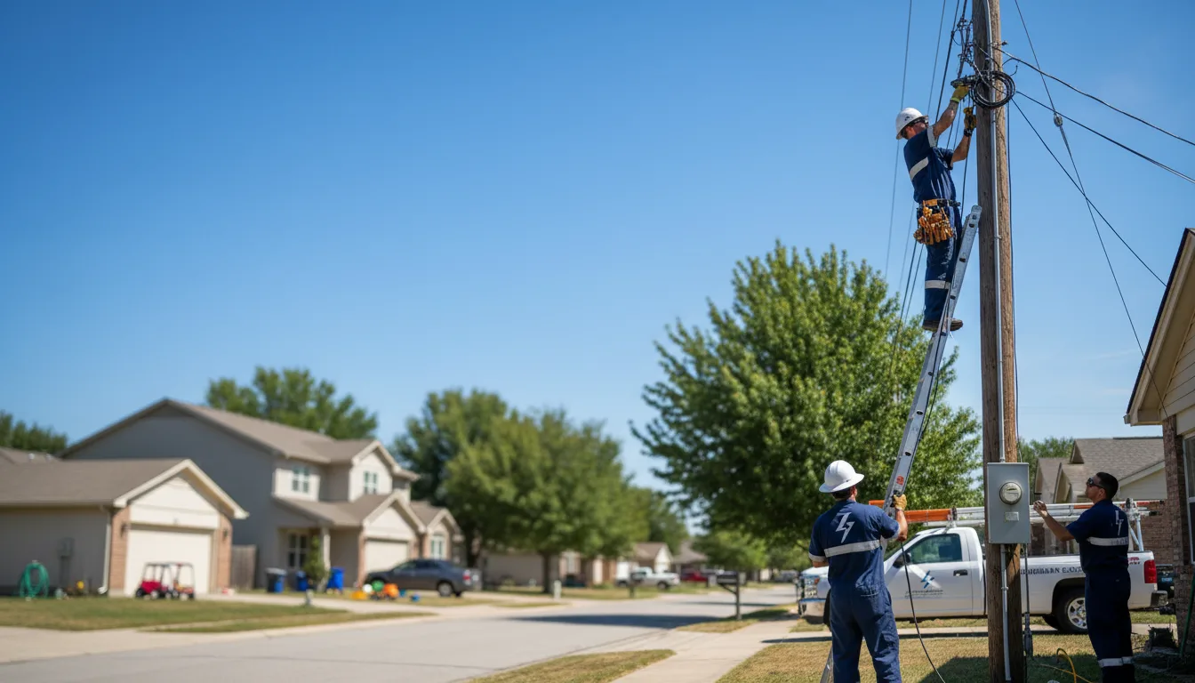 Residential electrician providing installation services in Gilman, IL